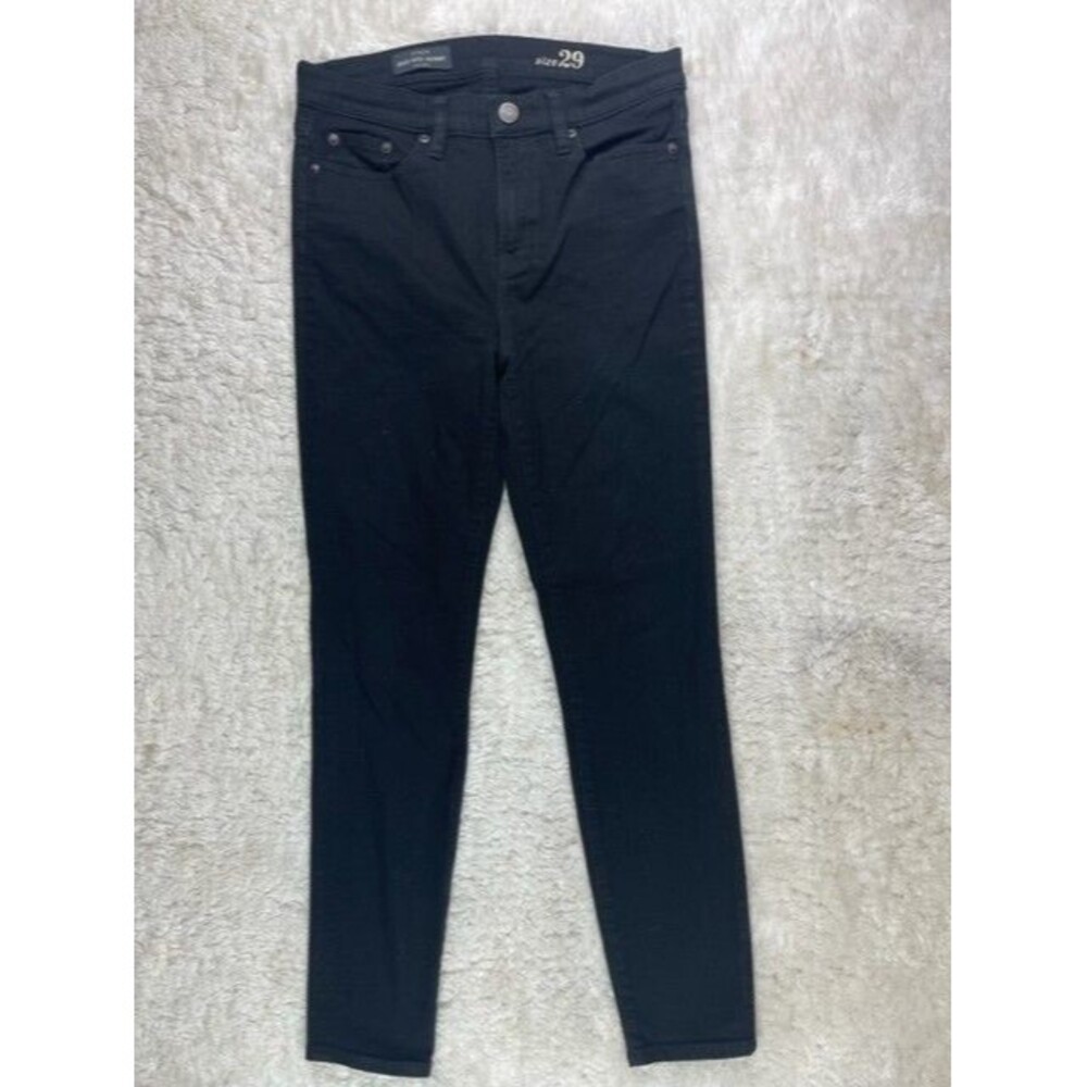 J Crew Size 29 Womens Jeans High Rise Skinny Black Stretch